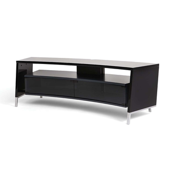 Off The Wall CRV1500HGB 1560mm Wide Curved TV Cabinet in Gloss Black