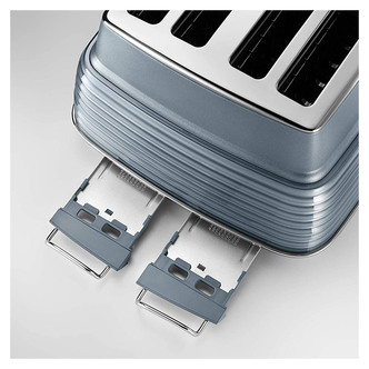 Delonghi CTZS4003AZ SCOLPITO 4 Slice Toaster Mineral Blue