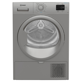 Indesit CYD92DSSUK 9kg Heat Pump Condenser Dryer in Silver A+ Rated Steam