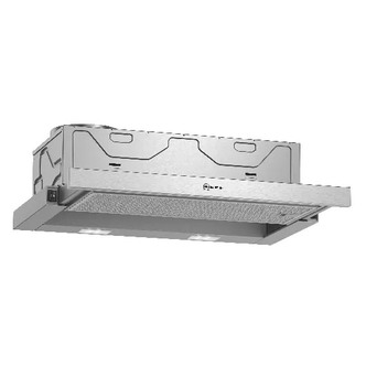 Neff D46BR22N1B N30 60cm Telescopic Cooker Hood in Silver Metallic Grey
