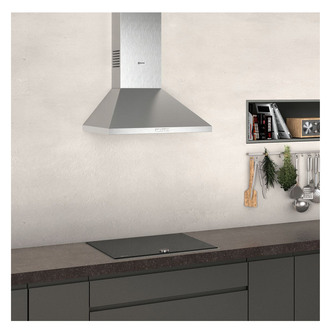 Neff D62PBC0N0B 60cm Pyramid Design Chimney Hood in Stainless Steel