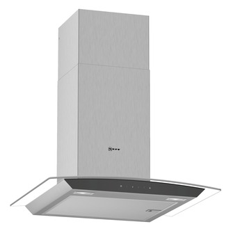 Neff D64AFM1N0B 60cm Curved Chimney Hood in St St Glass
