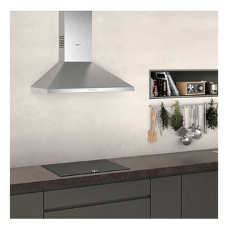 Neff D72PBC0N0B 75cm Pyramid Design Chimney Hood in Stainless Steel