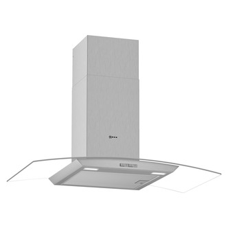 Neff D94ABC0N0B 90cm Curved Chimney Hood in St St Glass