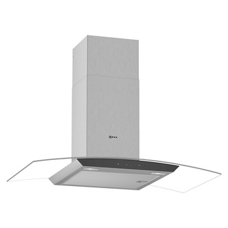 Neff D94AFM1N0B 90cm Curved Chimney Hood in St St Glass