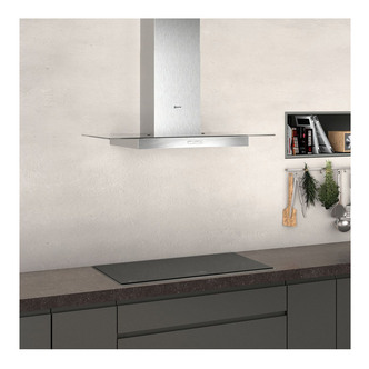 Neff D94GBC0N0B 90cm Flat Slimline Chimney Hood in St St Glass A