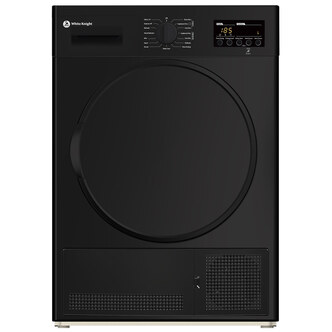 White Knight DAB96V8B 8kg Condenser Dryer in Black B Rated Sensor