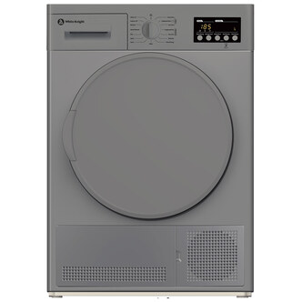 White Knight DAB96V8S 8kg Condenser Dryer in Silver B Rated Sensor