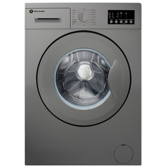 White Knight DAWM148S Washing Machine in Silver 1400rpm 8Kg D Rated