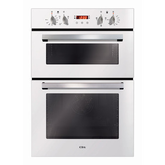 CDA DC940WH 60cm Built-In Double Electric Fan Oven in White