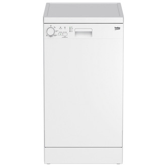 Beko DFS05020W 45cm Slimline Dishwasher White 10 Place Setting E Rated