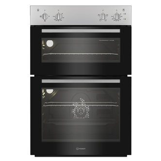 Indesit DII10NS Built-In Electric Double Oven in Silver