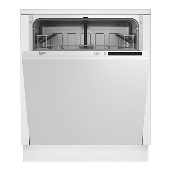 Beko DIN14C11 60cm Integrated 12 Place Dishwasher in White A+ Rated