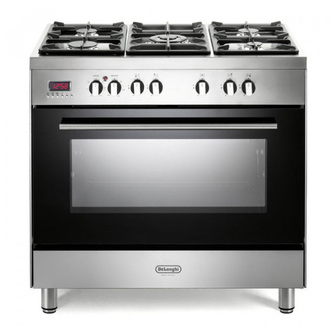 DeLonghi DSR9071DFS 90cm Modern Single Cavity Dual Fuel Range Cooker St/St