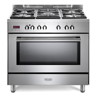 DeLonghi DSR917DFM 90cm Modern Single Cavity Dual Fuel Range Cooker St/St
