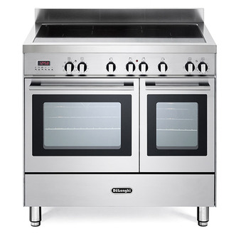 DeLonghi DTR916IND2 Professional 90cm T/Cavity Electric Range Cooker St/St