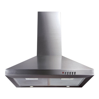 CDA ECH61SS 60cm Chimney Hood in St/Steel 3 Speed Fan