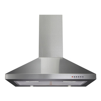 CDA ECH71SS 70cm Chimney Hood in St/Steel 3 Speed Fan
