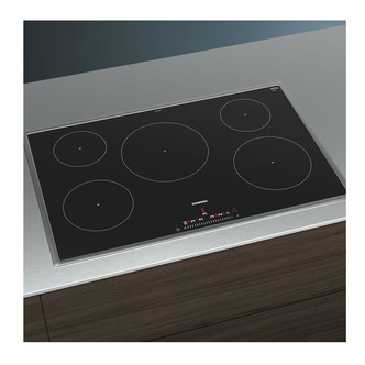 Siemens EH845FVB1E iQ100 80cm Built In Induction Hob Black Glass St St