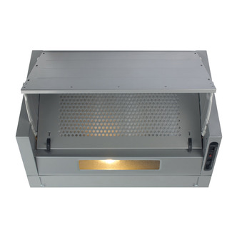 CDA EIN60SI 60cm Integrated Hood in Silver 3 Speed Fan LED Light