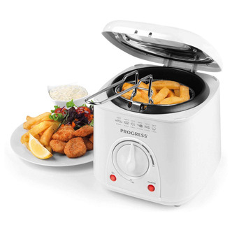 Progress EK2969P Compact Deep Fryer in White 1 Litre Capacity 950W