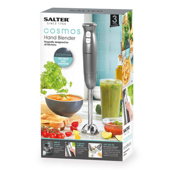 Salter EK4248GM Cosmos Hand Blender in Gun Metal 400W Motor