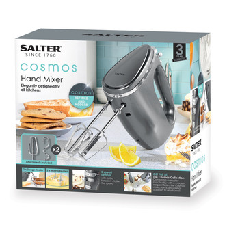Salter EK4249GM Cosmos Hand Mixer in Gun Metal 300W