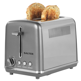 Salter EK4326GM Cosmos 2 Slice Toaster in Gun Metal Finish