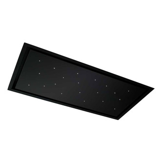 CDA EVS90BL 90cm Ceiling Extractor Hood in Black Micro LED Lights