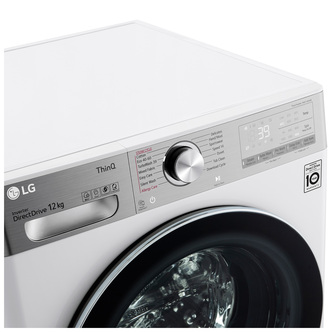 LG F4V1012WTSE Washing Machine in White 1400rpm 12kg A Rated ThinQ