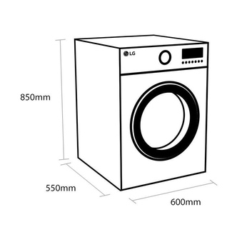LG F4V308WNW Washing Machine in White 1400rpm 8kg C Rated