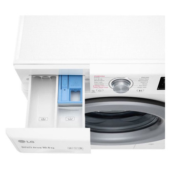 LG F4V310WSE Washing Machine in White 1400rpm 10 5kg B Rated