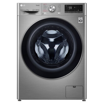 LG F4V712STSE Washing Machine in Graphite 1400rpm 12kg B Rated ThinQ