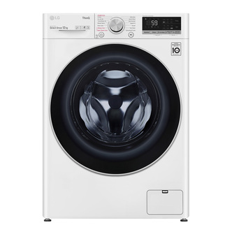LG F4V712WTSE Washing Machine in White 1400rpm 12kg B Rated ThinQ