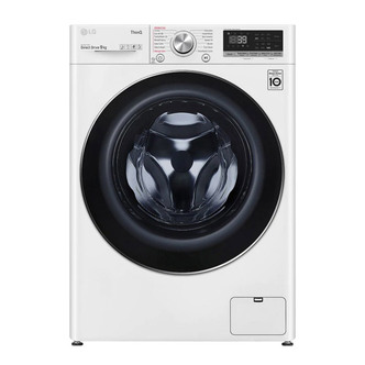 LG F4V909WTSE Washing Machine in White 1400rpm 9kg A Rated ThinQ