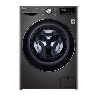 LG F4V910BTSE Washing Machine in Black Steel 1400rpm 10.5kg A Rated