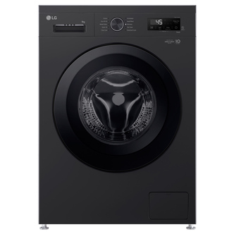 LG F4X1009NNK 9kg 1400 Spin Washing Machine in Onyx Black A Rated 6 M