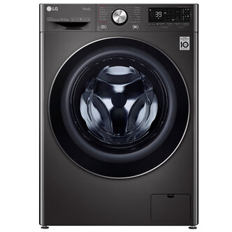 LG F6V910BTSA Washing Machine in Black Steel 1600rpm 10.5kg A Rated