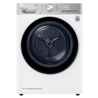 LG FDV1109W 9kg Dual Heat Pump Condenser Dryer in White A+++ Rated