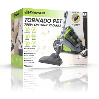 Daewoo FLR00048GE Tornado Bagless Cyclonic Pet Cylinder Vacuum Cleaner