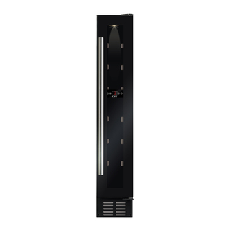 CDA FWC152BL 7 Bottle Wine Cooler in Black 15cm Wide