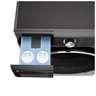 LG FWV1117BTSA Washer Dryer in Black Steel 1400rpm 10 5kg 7kg E Rated