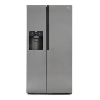 LG GSL360ICEV American Fridge Freezer in Shiny Steel Ice + Water A+