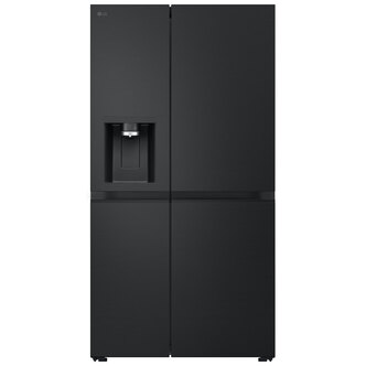 LG GSLE81EPBC American Fridge Freezer in Black Steel with Ice & Water