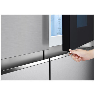 LG GSQV90PZAE American InstaView Fridge Freezer Shiny Steel E Rated