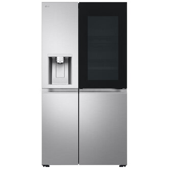 LG GSXE90BSDD InstaView American Fridge Freezer in Brushed Steel with