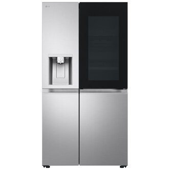 LG GSXE91BSAD InstaView American Fridge Freezer in Brushed Steel with