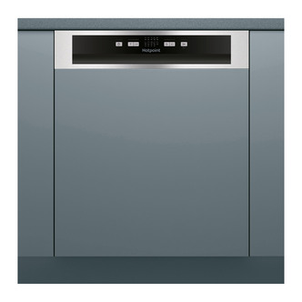 Hotpoint HBC2B19X 60cm Semi-Integrated Dishwasher 13 Place F Rated