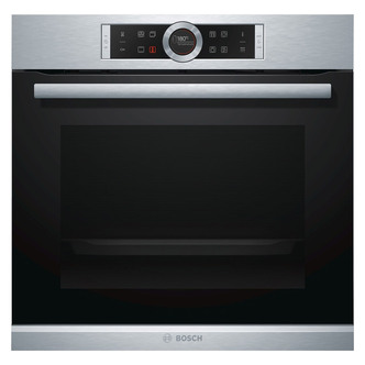 Bosch HBG674BS1B Built In Electric Pyrolytic Oven in Br St 71L Serie 8