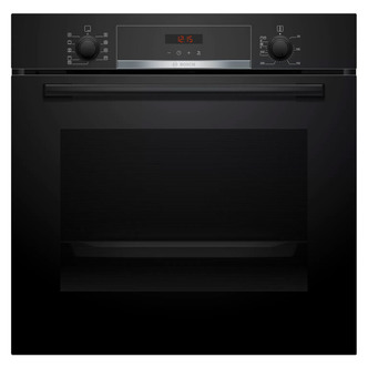 Bosch HBS573BB0B Series 4 Built-In Electric Pyrolytic Oven in Black 71L